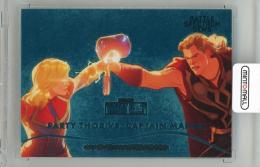 2023 UPPER DECK Marvel What If? Season 1 Marvel Masterpieces Party Thor vs. Captain Marvel Battle Spectrum Gems #BS1【43/99】 marvel