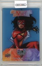 2016 UPPER DECK Marvel Gems Spider-Woman Crystal Clear Blue #CC12 marvel
