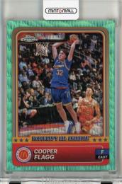 2024 Topps Chrome McDonald's All American Cooper Flagg Aqua Wave Refractors #28【134/199】