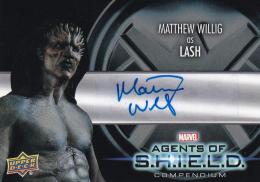 2019 Upper Deck Agents of SHIELD Compendium  Matthew Willig as Lash Actor Autographs