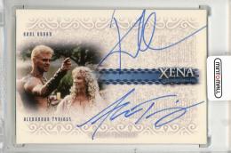 2003 RITTENHOUSE The Quotable Xena Warrior Princess Karl Urban/Alexandra Tydings Dual Autographs #DA4