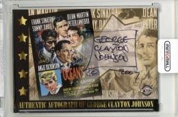 2007-08 BREYGENT Movie Posters George Clayton Johnson Classic Vintage Collection Autographs #GJA