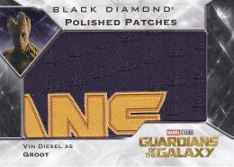 2021 Upper Deck Marvel Black Diamond  Vin Diesel as Groot Polished Patches Puzzles Manufactured Relics