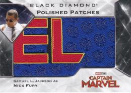 2021 Upper Deck Marvel Black Diamond  Samuel L. Jackson as Nick Fury Polished Patches Puzzles Manufactured Relics
