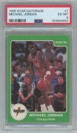 1985 Star Gatorade Michael Jordan #7【PSA6】 Chicago Bulls