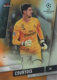 2019-20 Topps Finest UEFA Champions League  Thibaut Courtois Orange Refractors #53 07/25