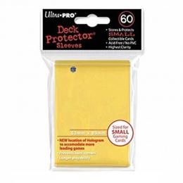 Ultra・PRO 小型サイズカード用 デッキプロテクタースリーブ イエロー(約62×89mm)[60枚入り]