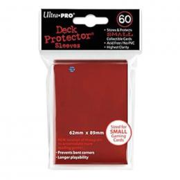 Ultra・PRO 小型サイズカード用 デッキプロテクタースリーブ レッド(約62×89mm)[60枚入り]