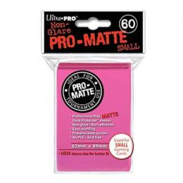 Ultra・PRO 小型サイズカード用 デッキプロテクタースリーブ PRO-MATTE ブライトピンク(約62×89mm)[60枚入り]
