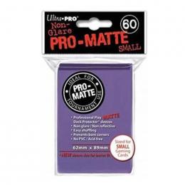 Ultra・PRO 小型サイズカード用 デッキプロテクタースリーブ PRO-MATTE パープル(約62×89mm)[60枚入り]
