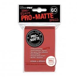Ultra・PRO 小型サイズカード用 デッキプロテクタースリーブ PRO-MATTE レッド(約62×89mm)[60枚入り]