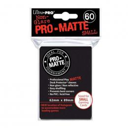 Ultra・PRO 小型サイズカード用 デッキプロテクタースリーブ PRO-MATTE ブラック(約62×89mm)[60枚入り]