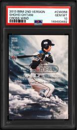 2013 BBM 2nd Version CW058 大谷翔平 CROSS WIND【PSA GEM MT 10】 (MSV#2469)