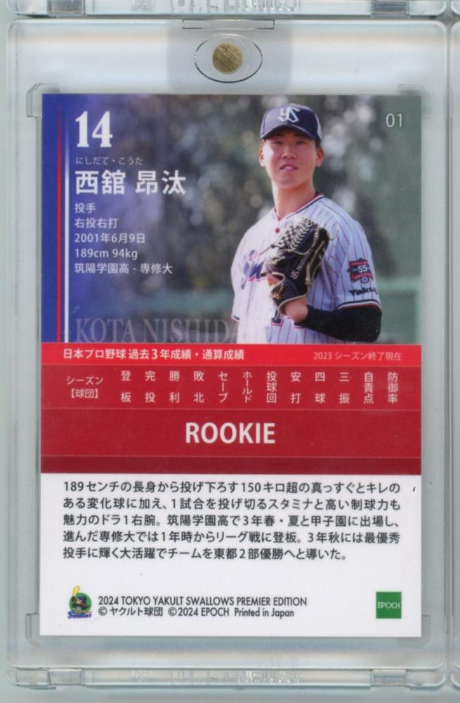 ルーキー #直筆サインカード西舘昂汰 | Trading Card Journal