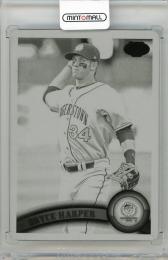 2011 TOPPS Pro Debut Bryce Harper Printing Plates Black #196【1/1】 Hagerstown Suns