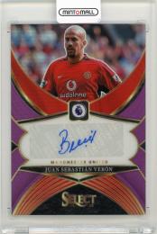 2024-25 Panini Select Premier League Juan Sebastian Veron Select Signatures Purple Parallel【46/49】 Manchester United