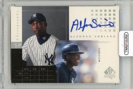 2000 UPPER DECK SP Authentic Alfonso Soriano Chirography #AS New York Yankees