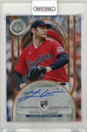 2024 TOPPS Tribute Gavin Williams League Inauguration Autographs Orange #LIAGW【17/25】 Cleveland Guardians