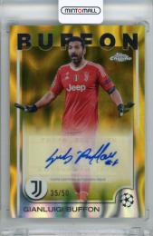 2024-25 Topps Chrome Uefa Club Competition Gianluigi Buffon #CA-BU Chrome Autograph Gold Lava Refractor Parallel【35/50】 Juventus
