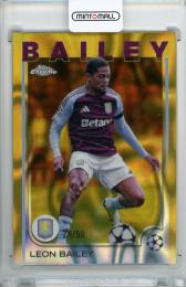 2024-25 Topps Chrome Uefa Club Competition Leon Bailey #133 Base Gold Lava Refractor Parallel【28/50】 Aston Villa