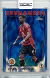 2024-25 Topps Chrome Uefa Club Competition Bruno Fernandes #152 Base Blue Lava Refractor Parallel【031/150】 Manchester United