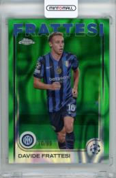 2024-25 Topps Chrome Uefa Club Competition Davide Frattesi #195 Base Green Lava Refractor Parallel【10/99】 FC Internazionale Milano