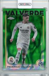 2024-25 Topps Chrome Uefa Club Competition Federico Valverde #164 Base Green Lava Refractor Parallel【84/99】 Real Madrid