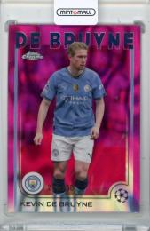2024-25 Topps Chrome Uefa Club Competition Kevin De Bruyne #17 Base Pink Lava Refractor Parallel【211/250】 Manchester City