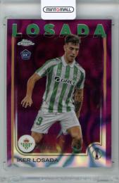 2024-25 Topps Chrome Uefa Club Competition Iker Losada #19 Base Magenta Lava Refractor Parallel【69/75】 Real Betis Balompie
