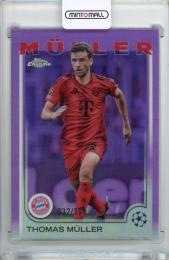 2024-25 Topps Chrome Uefa Club Competition Thomas Muller #99 Base Violet Refractor Parallel【032/299】 Fc Bayern Munchen