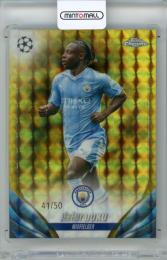 2023-24 Topps Chrome Uefa Club Competition Jeremy Doku #171 Base Geometric Gold Refractor Parallel【41/50】 Manchester City