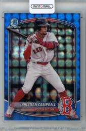 2025 Topps Bowman Baseball Kristian Campbell #BP-42 Base Blue Geometric Parallel【102/150】 Red Sox