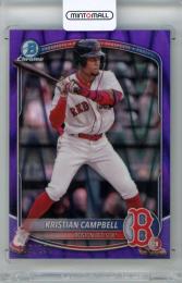 2025 Topps Bowman Baseball Kristian Campbell #BP-42 Base Purple Lava Parallel【196/250】 Red Sox