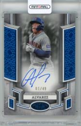 2024 Topps Tier One Francisco Alvarez #BOA-FA Break Out Autograph Blue Foil Parallel【01/49】《1stナンバー ダメージ有》 Mets