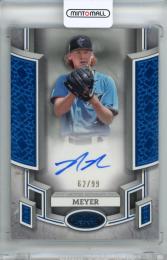 2024 Topps Tier One Max Meyer #BOA-MM Break Out Autograph Blue Foil Parallel【62/99】 Marlins