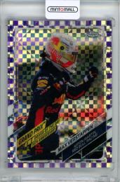 2021 Topps Formula 1 Chrome Max Verstappen #167 Base Purple Checker Flag Parallel【169/199】
