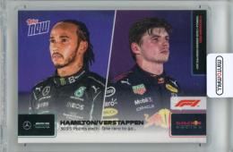 2021 Topps Now Hamilton/Verstappen #078 369.5 Point Each-One Race To Go