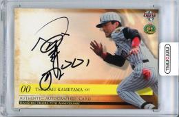 【裏面微スレあり】2010 BBM 阪神タイガース75周年記念 亀山努 直筆サインカード【001/115 ファーストNo.】