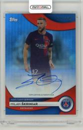2023-24 Topps Paris Saint-Germain Team Set Milan Skriniar Autographs Blue Foilboard Parallel【204/250】