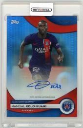 2023-24 Topps Paris Saint-Germain Team Set Randal Kolo Muani Autographs Blue Foilboard Parallel【184/250】