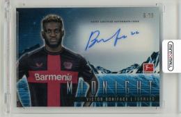 2023-24 Topps Midnight Bundesliga Victor Boniface Horizon Signatures Moonrise Parallel【16/25】 Bayer 04 Leverkusen