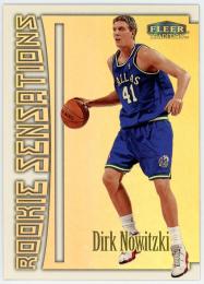 1999-00 Fleer Rookie Sensations #15 Dirk Nowitzki