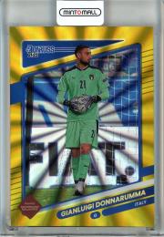 2021-22 Panini Donruss Soccer Gianluigi Donnarumma Gold Laser Holo #77【08/10】 ITALY