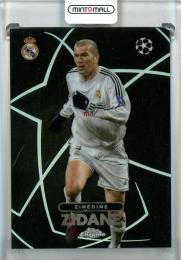 2023-24 Topps Chrome UEFA Club Competitions Zinedine Zidane Shadow Etch #BE9 France