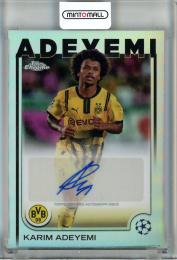 2024-25 Topps Chrome UEFA Club Competitions Karim Adeyemi Chrome Autographs #CA-KA Borussia Dortmund