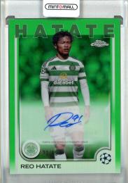 2024-25 Topps Chrome UEFA Club Competitions Reo Hatate Chrome Autographs Green Refractors #CA-HT【73/99】 Celtic FC
