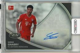 2020-21 Topps Tier One Bundesliga Tier One Serge Gnabry Talent Autographs #TTSG【001/100】
