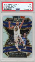 2019-20 PANINI Select Stephen Curry Prizms Silver #91 【PSA9】 Golden State Warriors