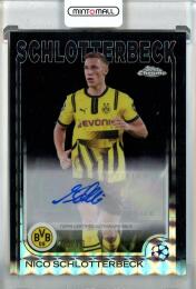 2024-25 Topps Chrome UEFA Club Competitions Nico Schlotterbeck Black Refractors #CA-NS【03/10】 Borussia Dortmund
