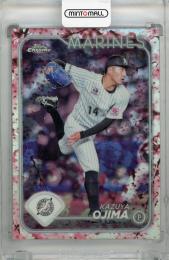 2024 Topps Chrome NPB 小島和哉 Cherry Blossoms Refractors【14/15 (ジャージナンバー!)】 千葉ロッテマリーンズ
